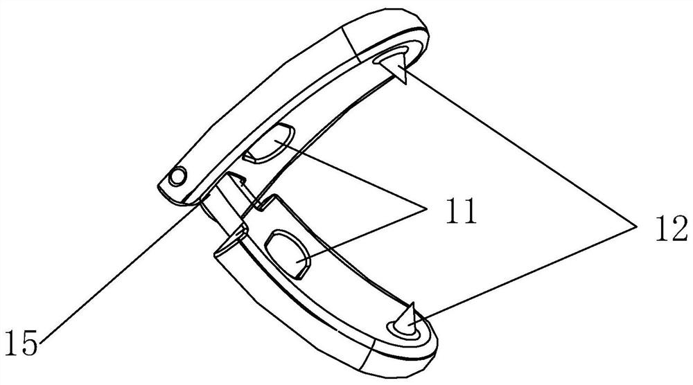 Lesser trochanter bone block belt loop titanium plate and assembly thereof