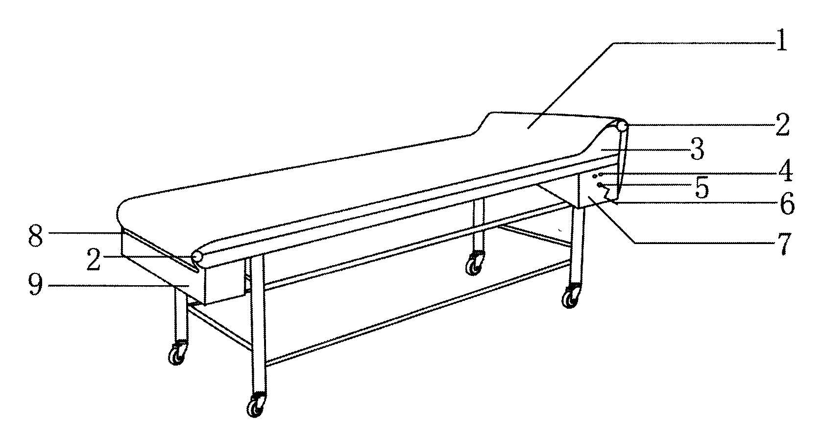 Medical diagnosis and treatment bed capable of automatically paving bed sheet