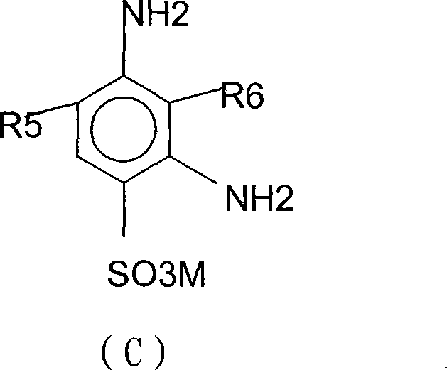 Reactive dye composition and preparing process and application thereof