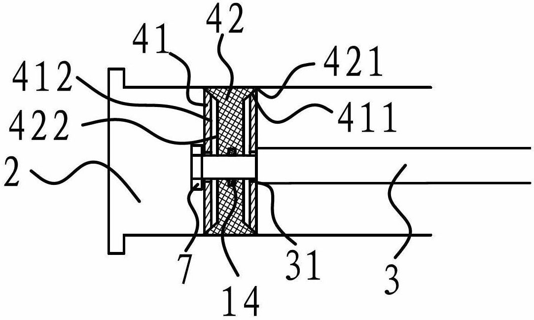 Double-acting hydraulic ejecting type vacuumizing and compressing device of double cylinders