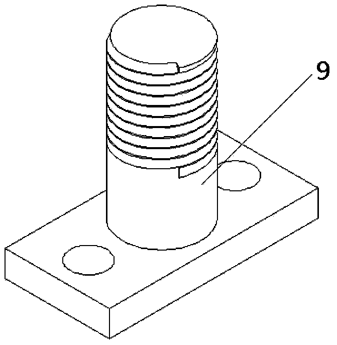 A metal energized shear test device and test method