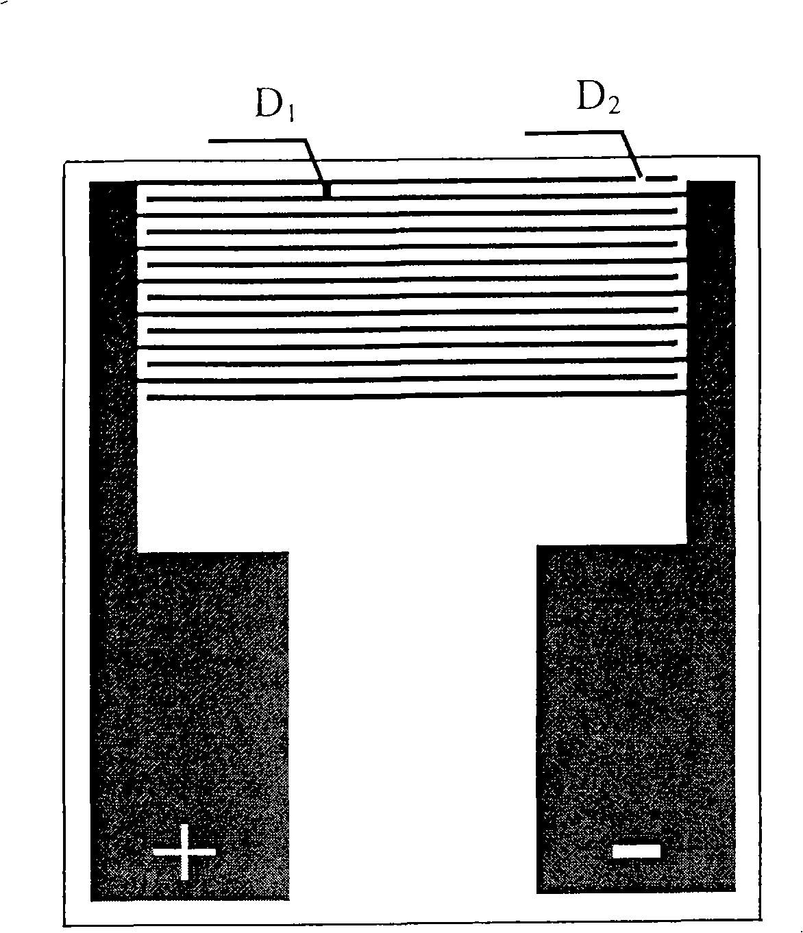 Enzyme catalysis electricity-conducting immunity sensor based on micro-gap array electrode and its method for detecting infective virus