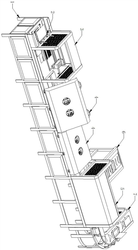 Outer box assembling and forming integrated device