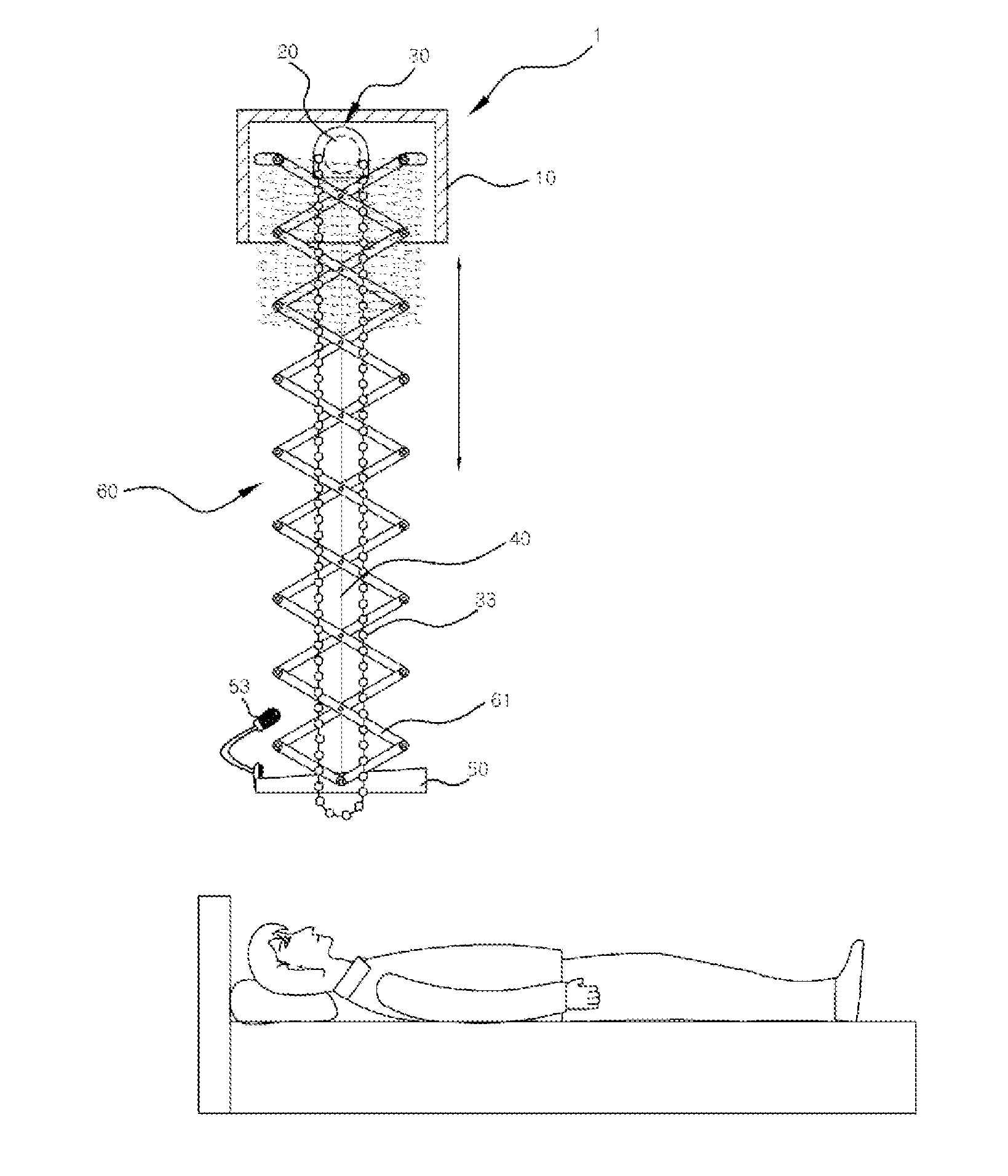 Reading desk used in sitting or lying position