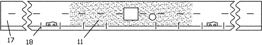 Waste gas purifying system for highway tunnel