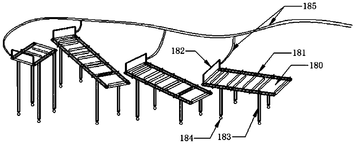 A tank system for fish egg movement test