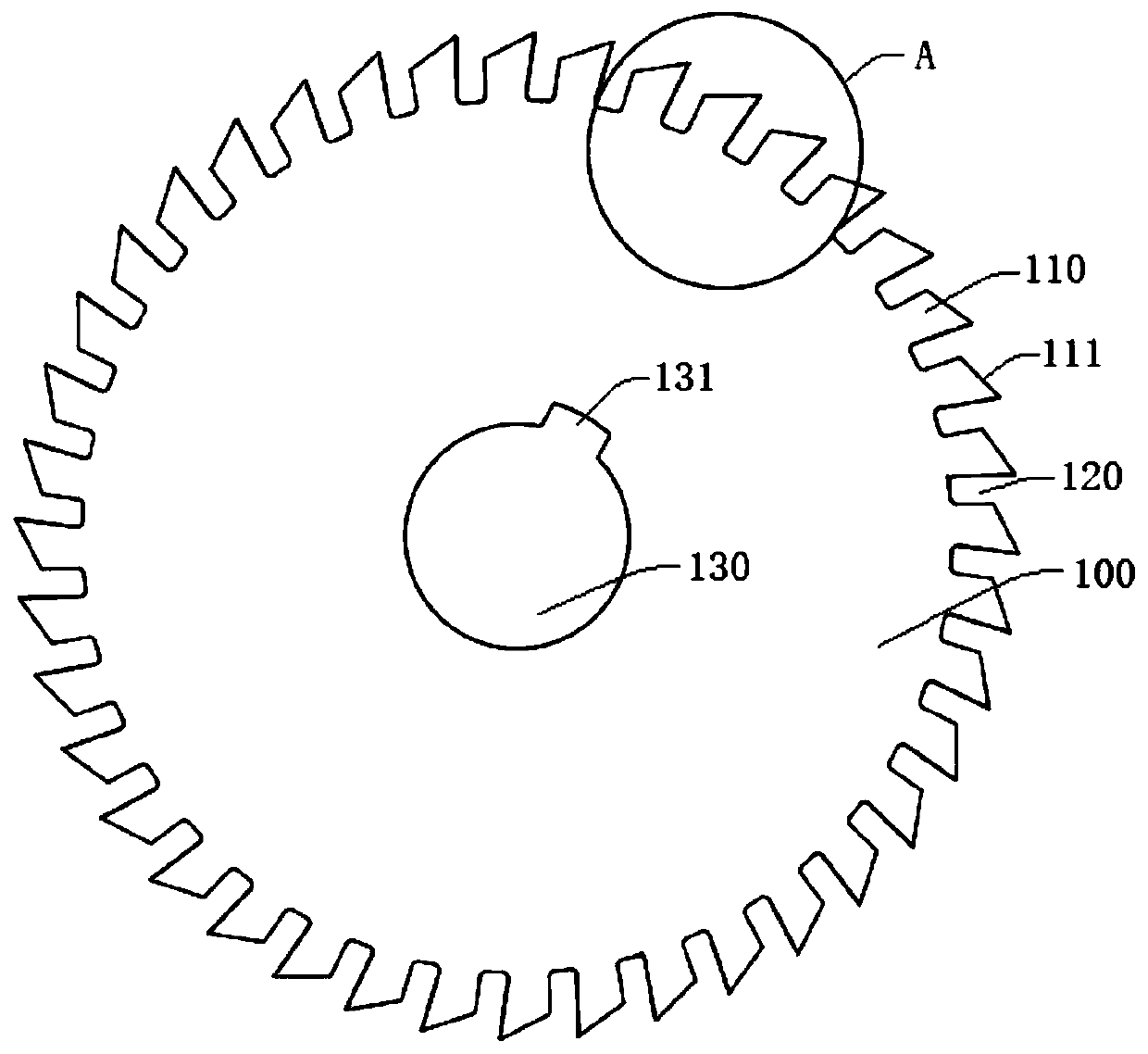 Circular tooth knife for plastic pulverizer and grinding tool and processing technology thereof