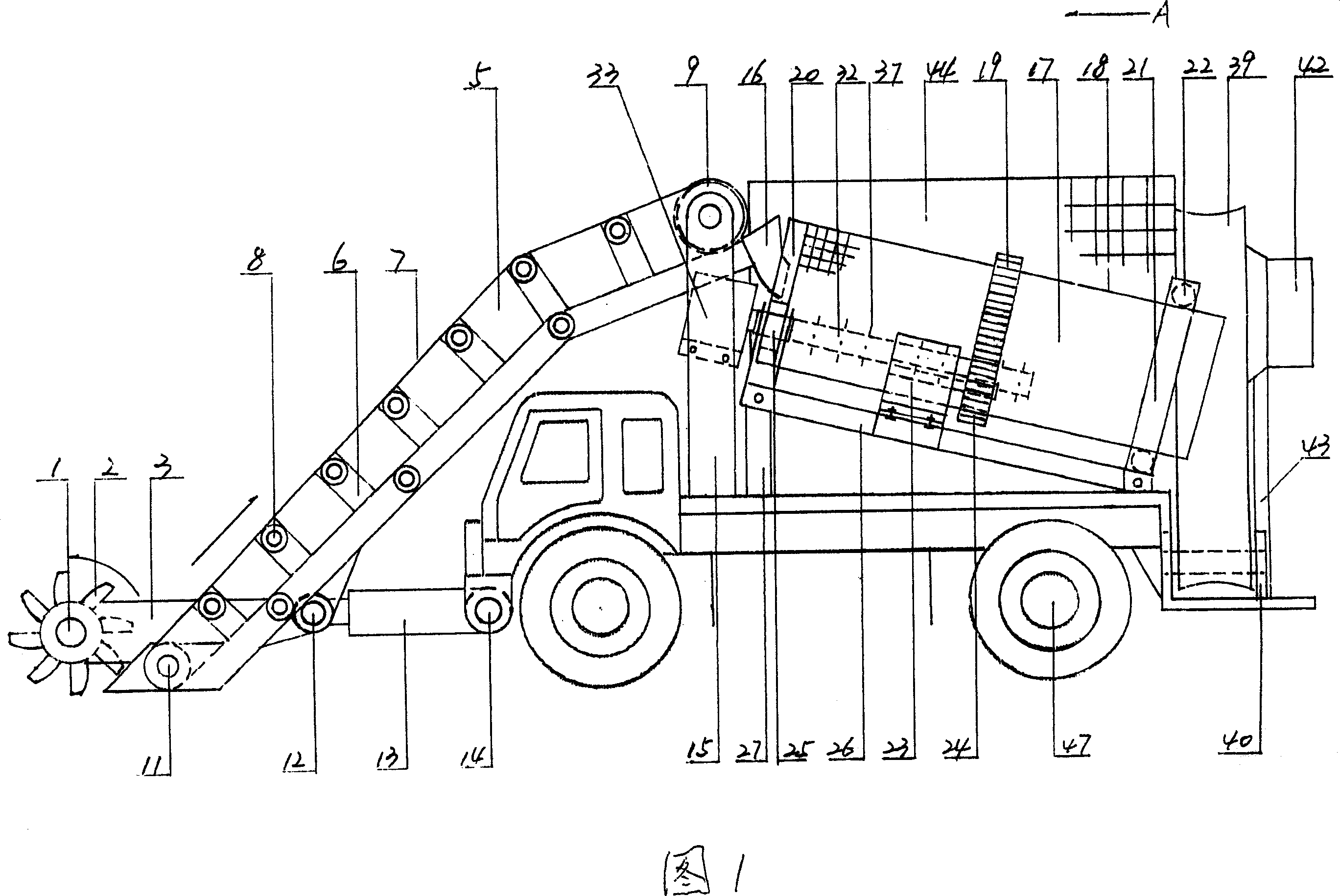 Multifunctional refuse treatment vehicle