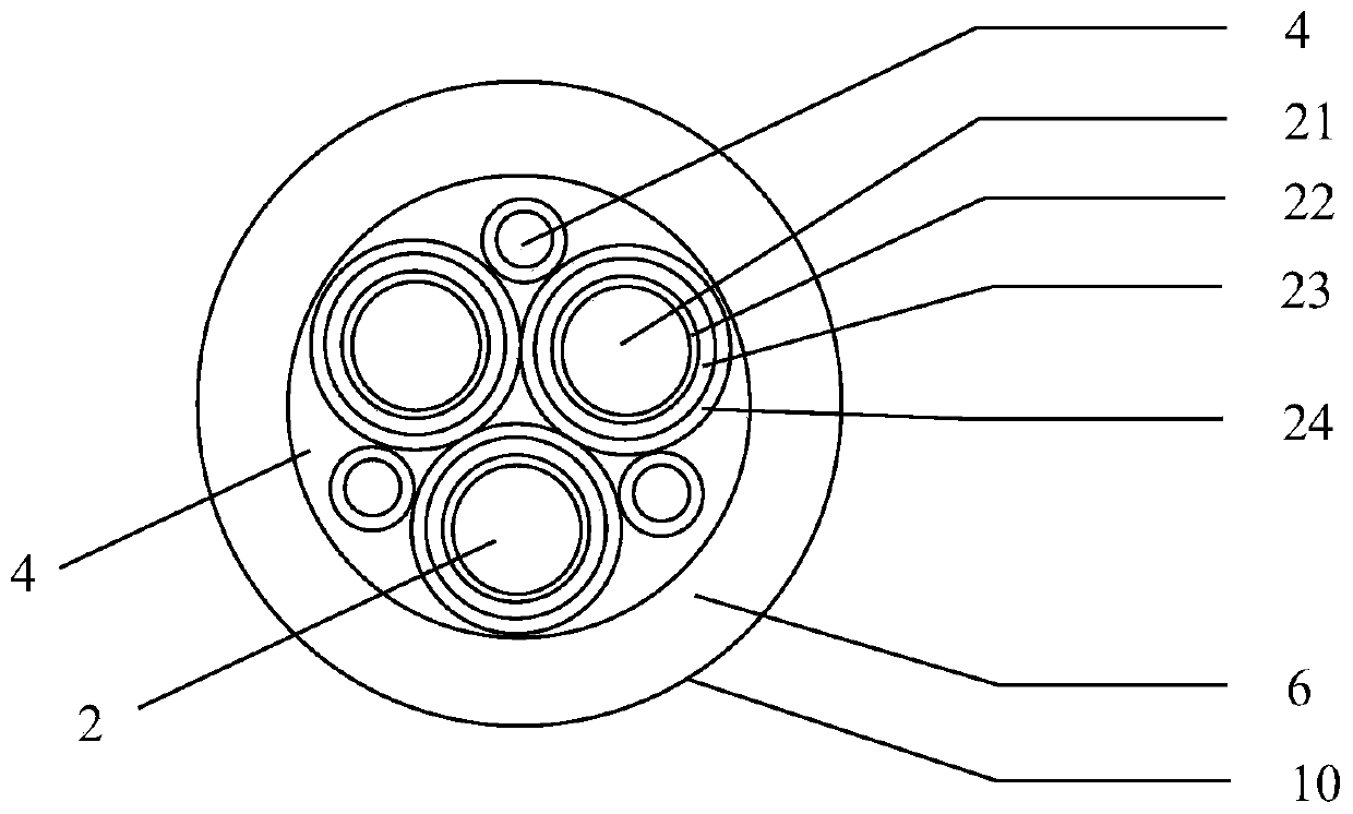 Medium-voltage torsion-resistant power cable for wind power generator set and sheathing material of medium-voltage torsion-resistant power cable