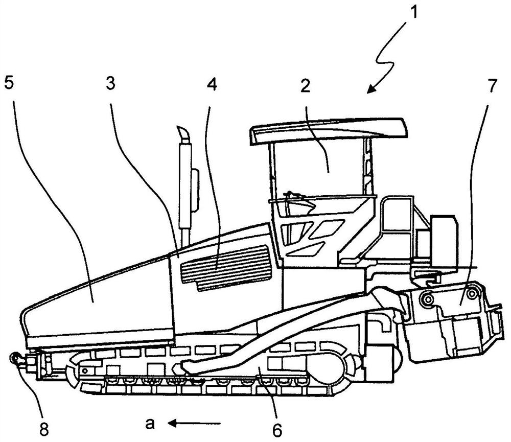 Road construction machines of the paver or feeder type