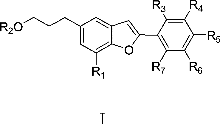 Egonol type benzofuran and novel use in pharmacy of glycosides thereof