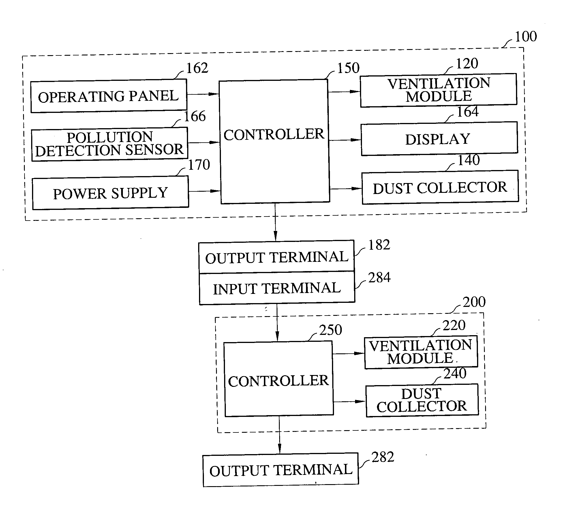 Separable air purifying apparatus