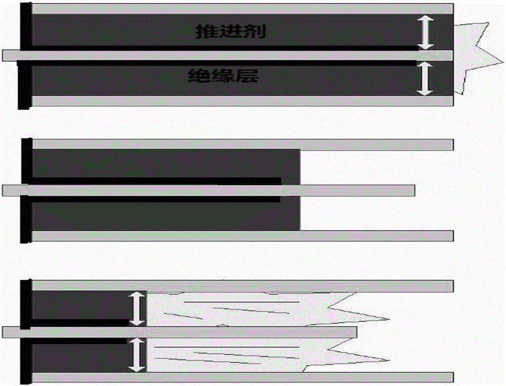 Insulating material with high temperature resistance and strong acid corrosion resistance for electric control solid propellant electrode