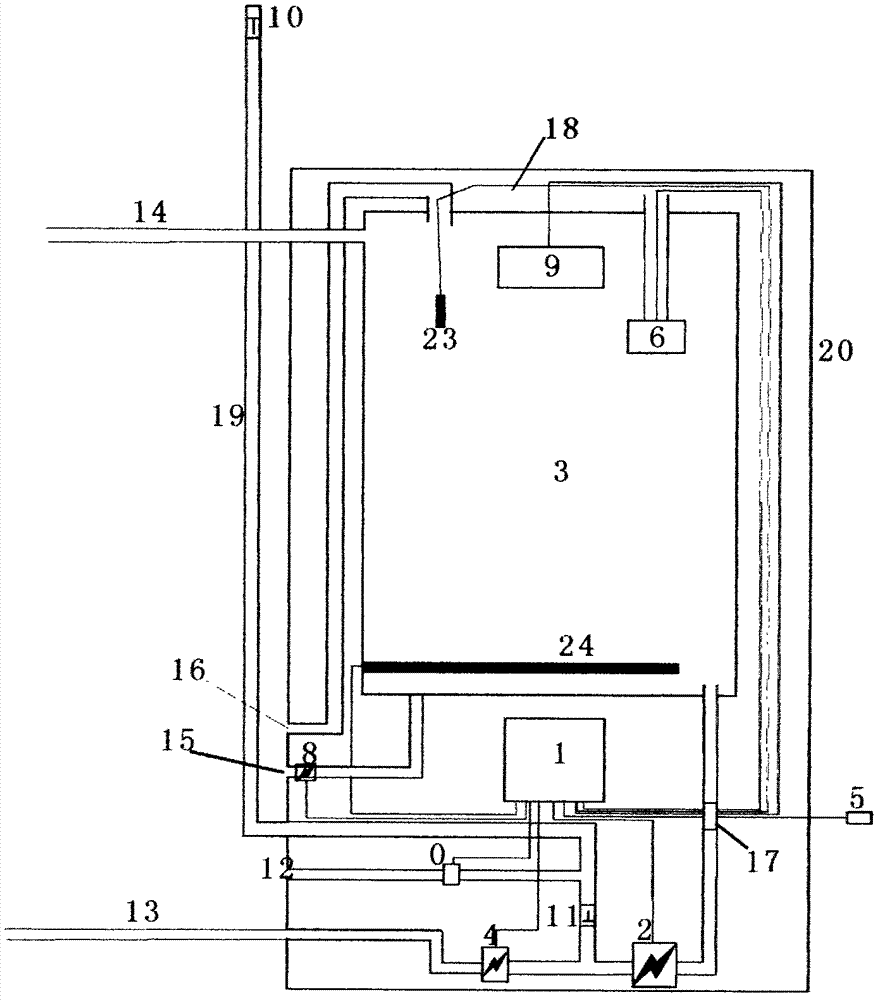 Vacuum-tube split type solar water heater