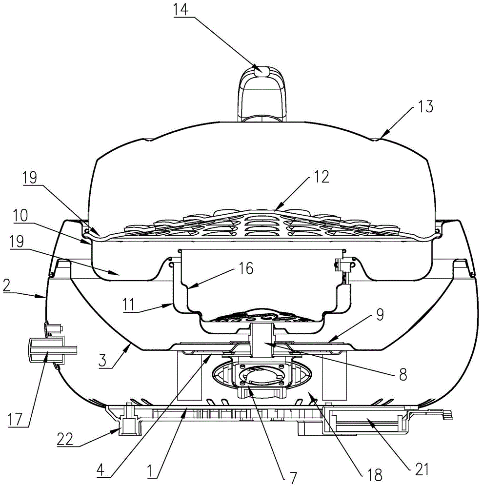 Efficient energy-saving charcoal barbecue grill