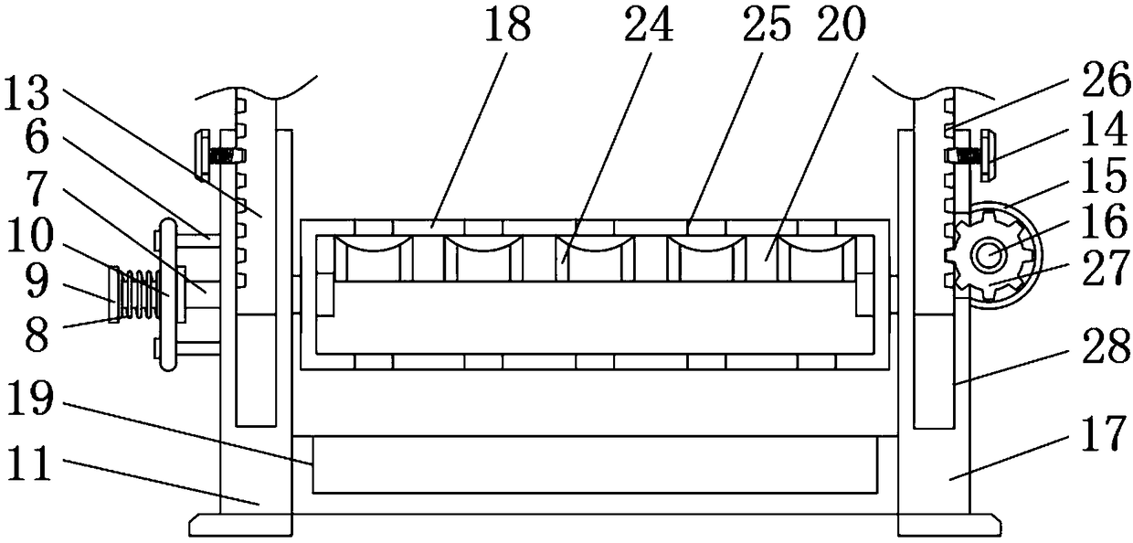 Test tube washing device for chemical laboratory