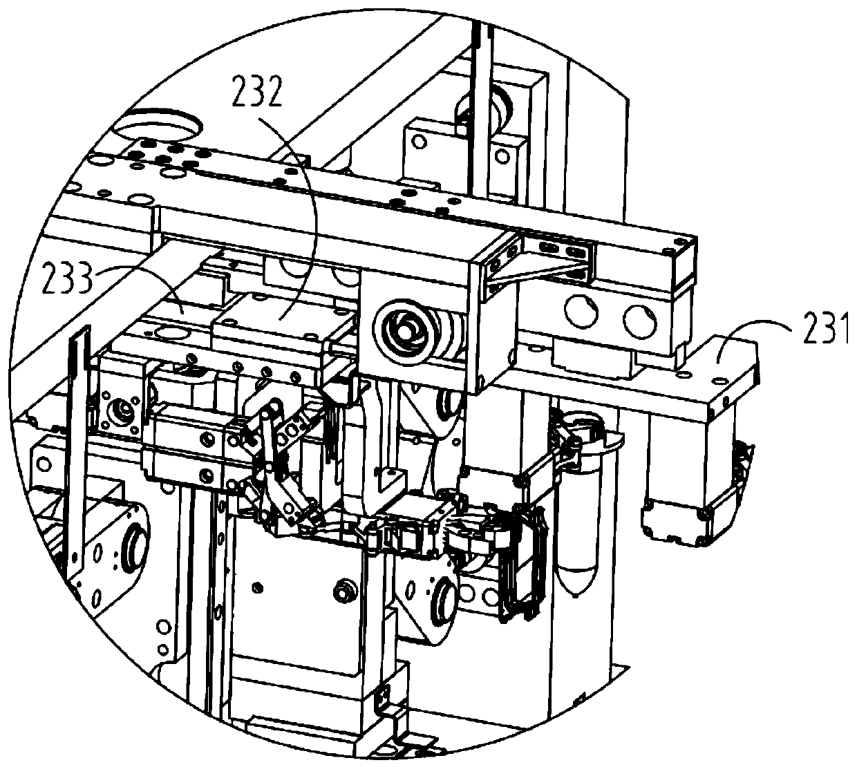 Automatic bottle blowing system and method for handle bottle