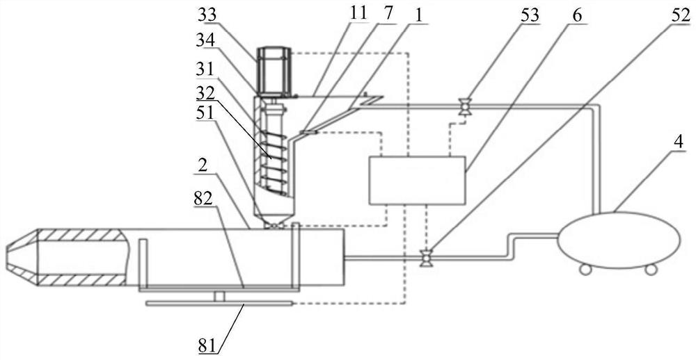 Lubricating substance spraying device and track maintenance vehicle