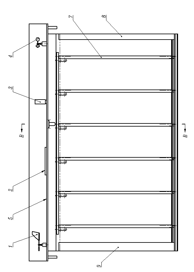 Blind window with longitudinal vanes