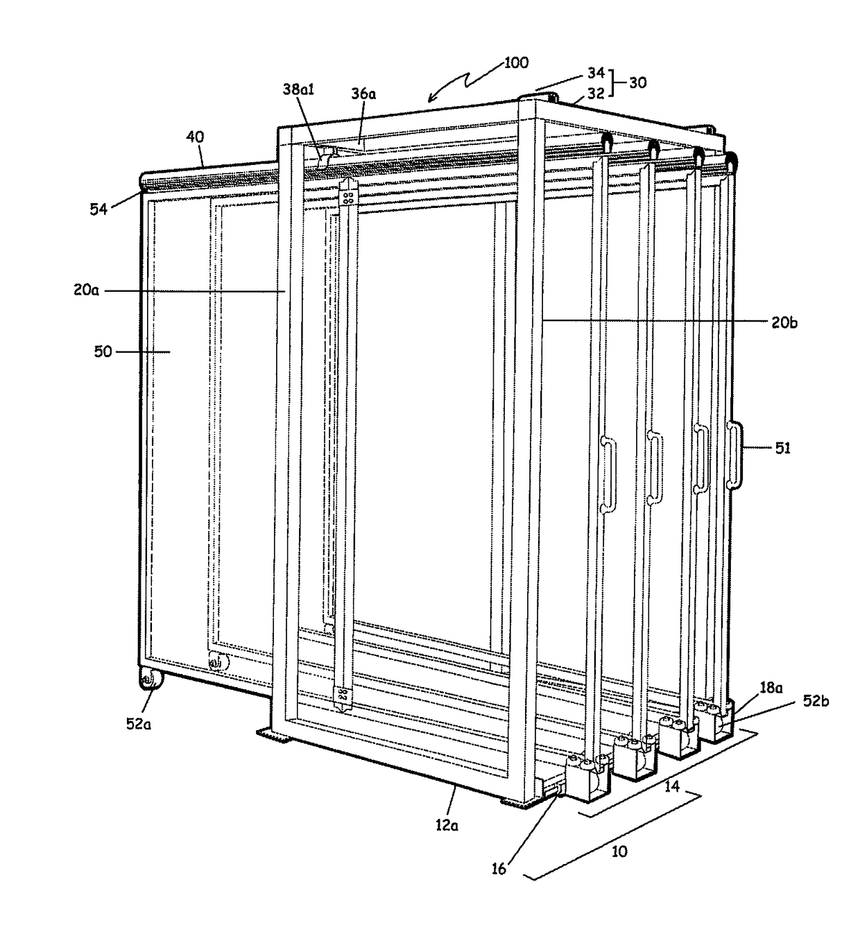 Modular hanging storage system