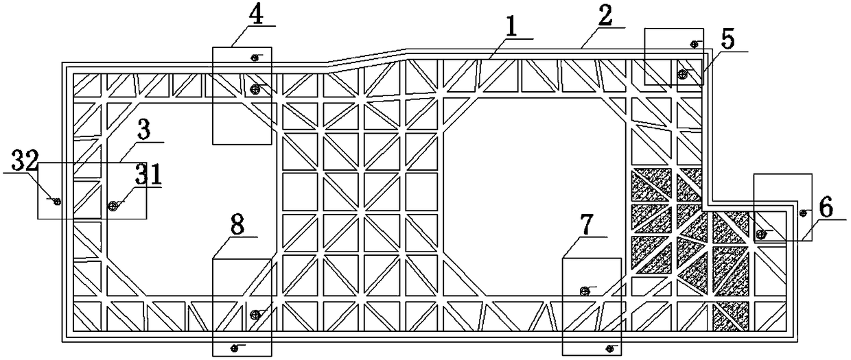 Water pumping communicating test method for drop-bottom-type water-stopping curtain