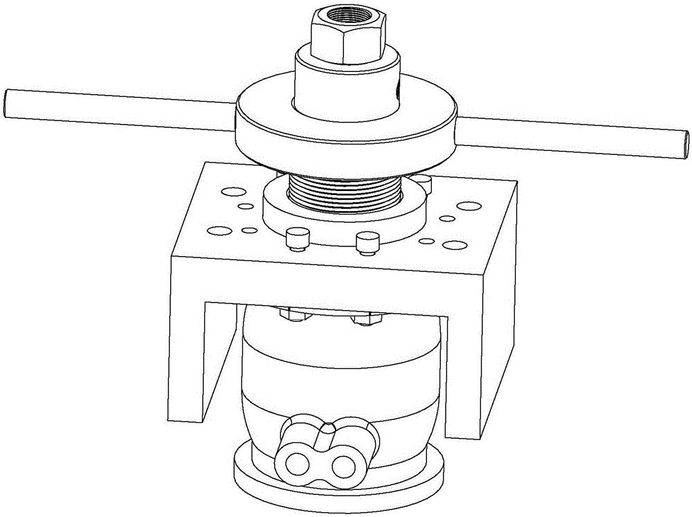 Shaft pulling device used for pulling airplane anti-icing valve guide shaft and shaft pulling method