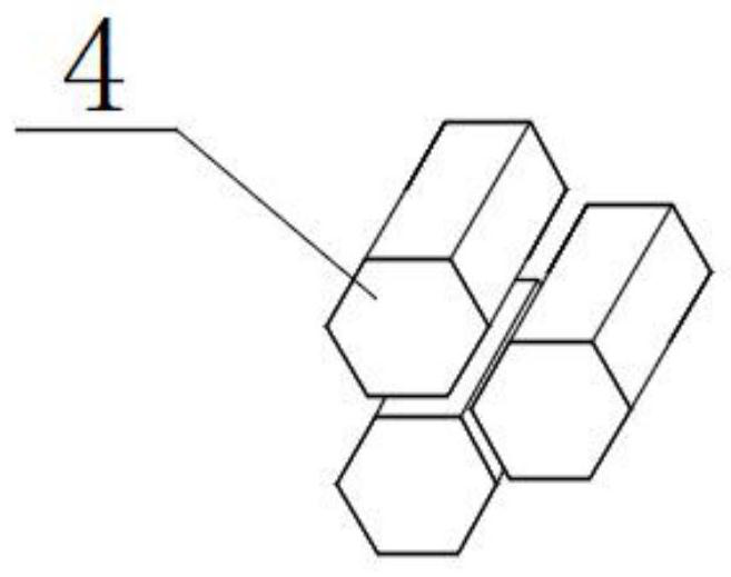 Hexagonal solid wood splicing structure and processing method thereof