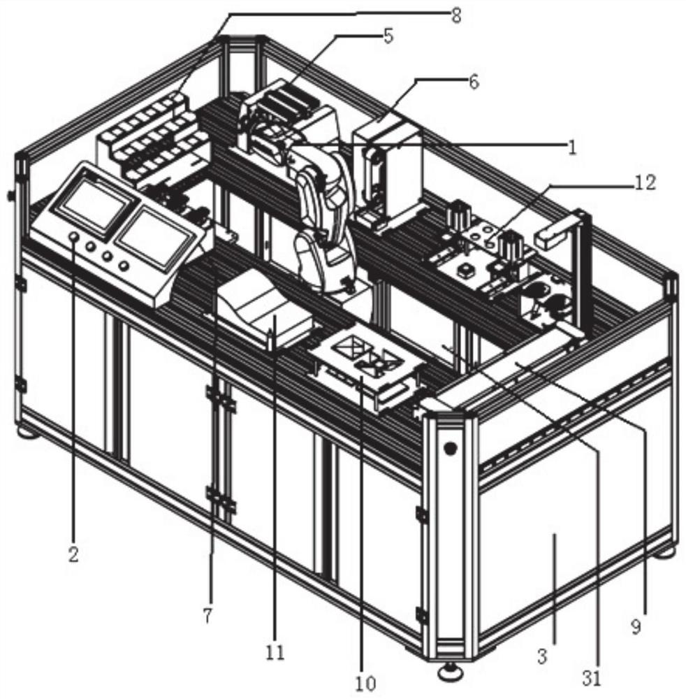 Industrial robot operation and maintenance practical training platform