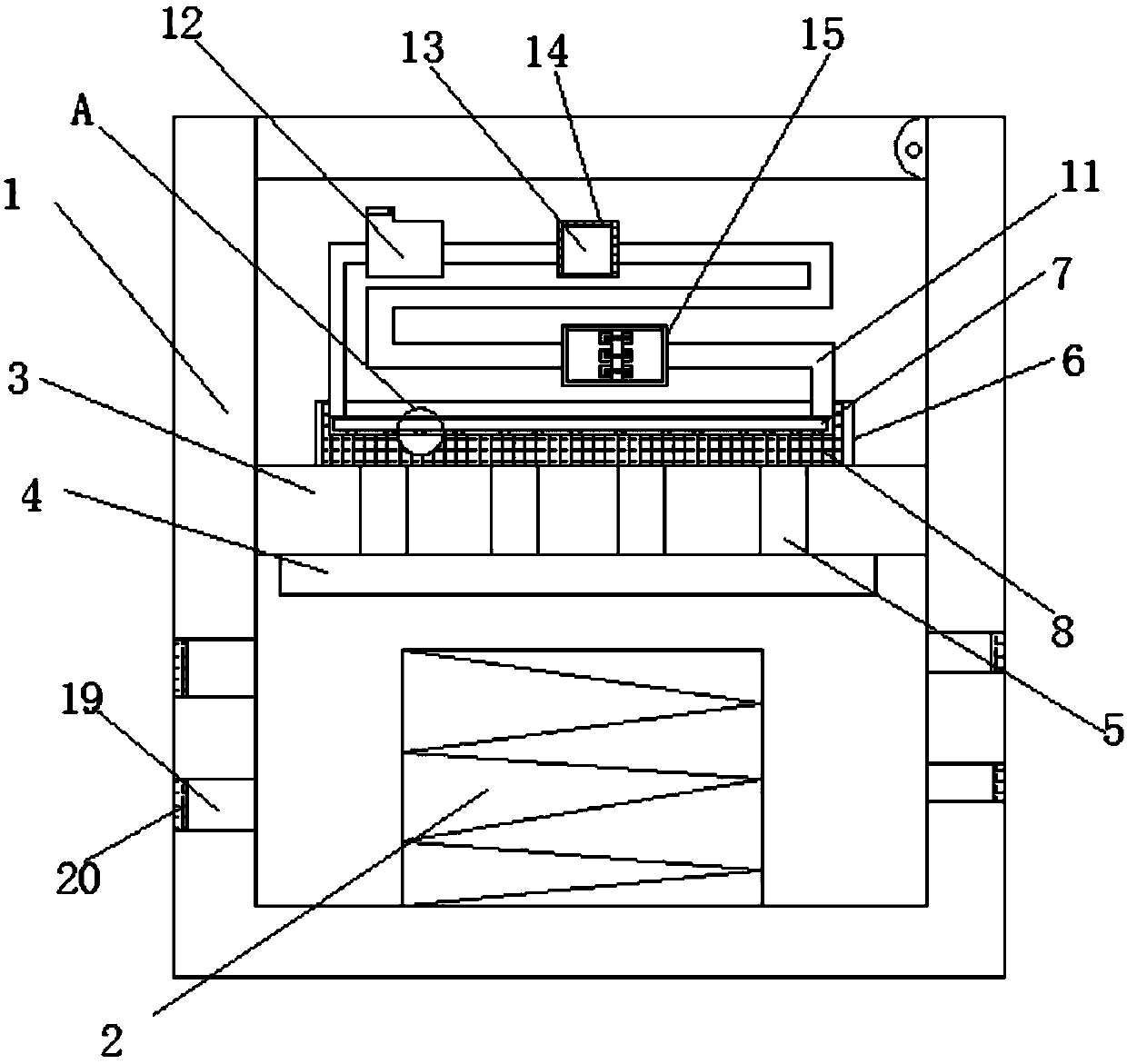 Noiseless computer heat dissipation device special for computers