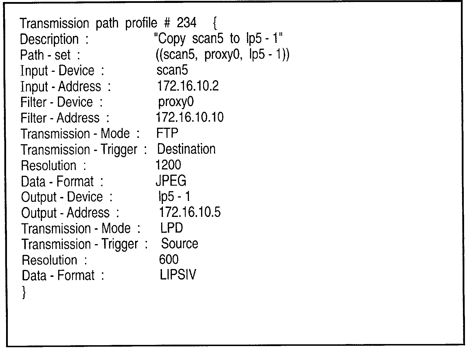 Image input/output system, image input/output control device, and control method therefor using device information indicating active execution of data communication or passive execution of data communication