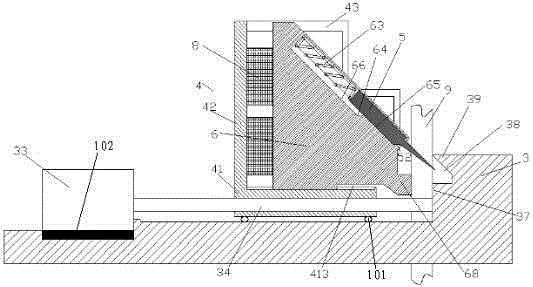 Energy-saving and loss-reducing branch shearing device for cuttage