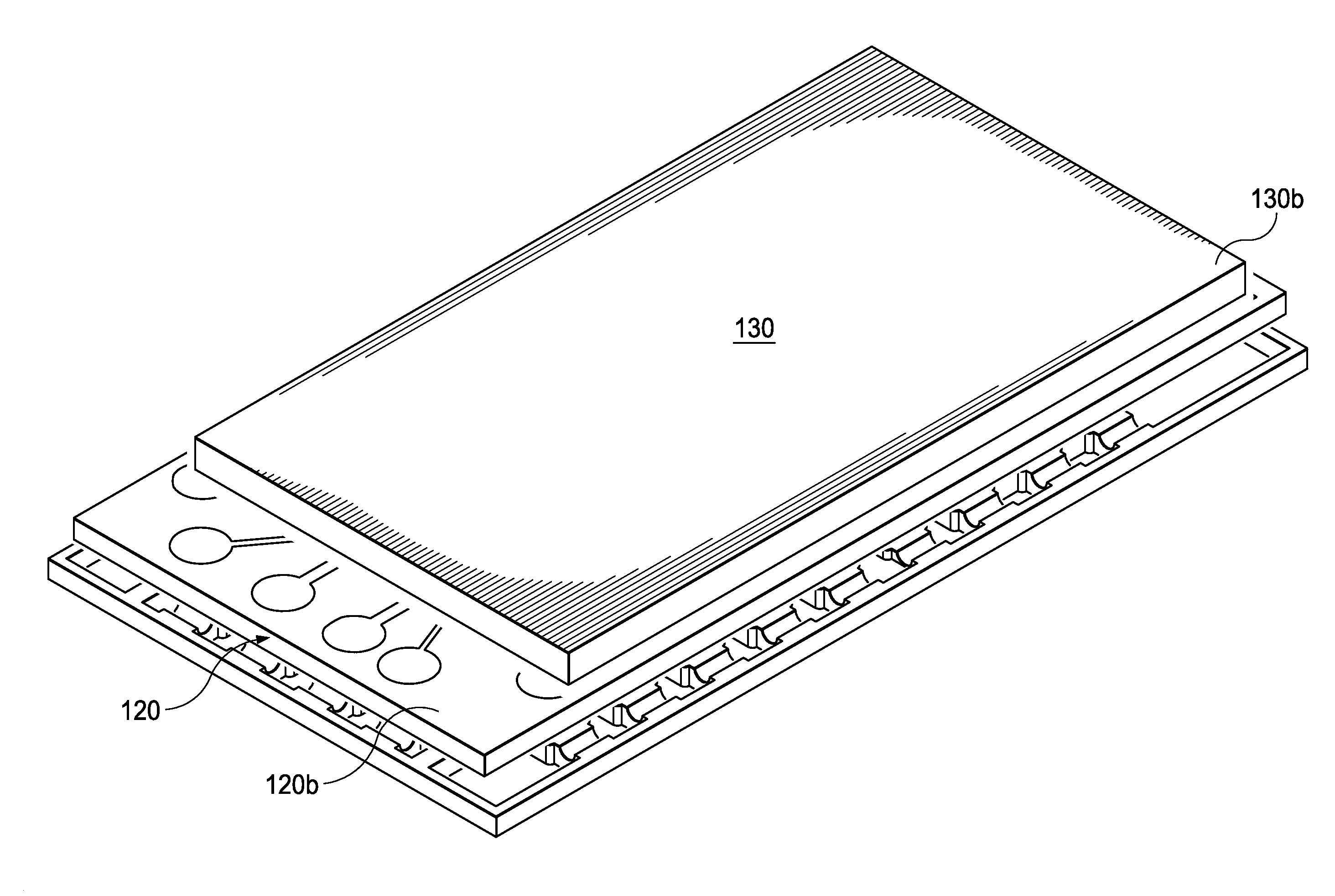 Converter having partially thinned leadframe with stacked chips and interposer, free of wires and clips