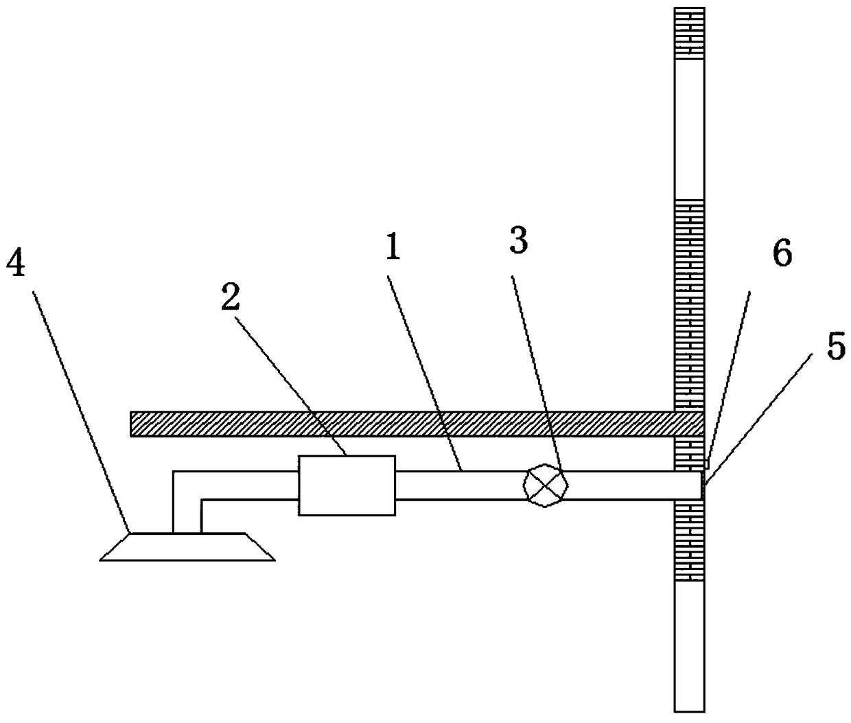 Air curtain type cooking fume pollution regulation system