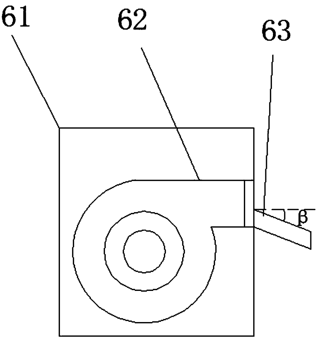 Air curtain type cooking fume pollution regulation system