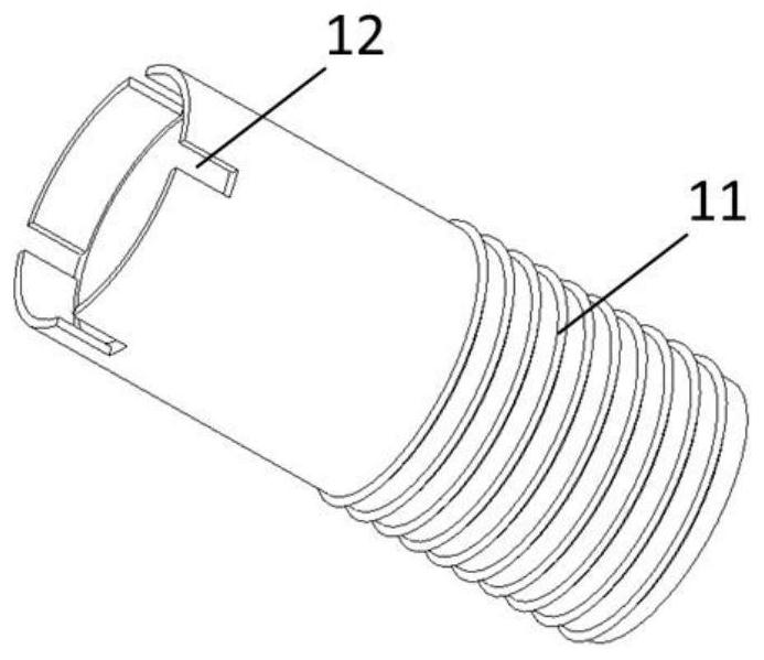 Double-layer thread meshing, locking and sealing device and using method thereof