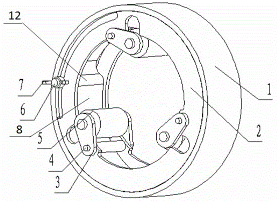 Center bracket for solid propellant reshaping