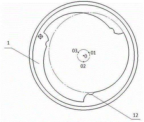 Center bracket for solid propellant reshaping