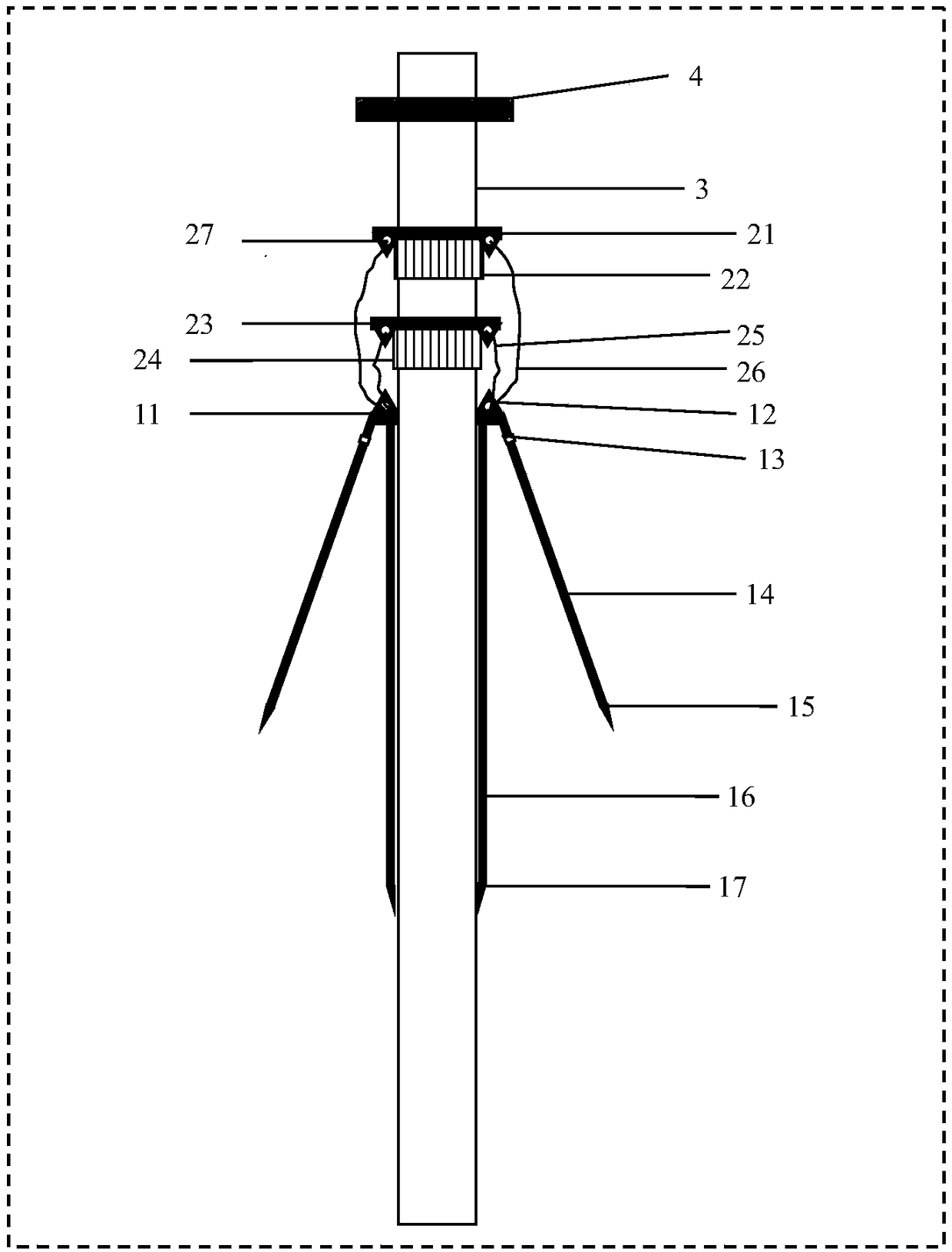 Deepwater Drilling Tube Support Device While Drilling and Design Method of Running Parameters