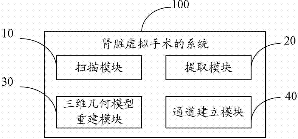 Kidney virtual surgical method and system