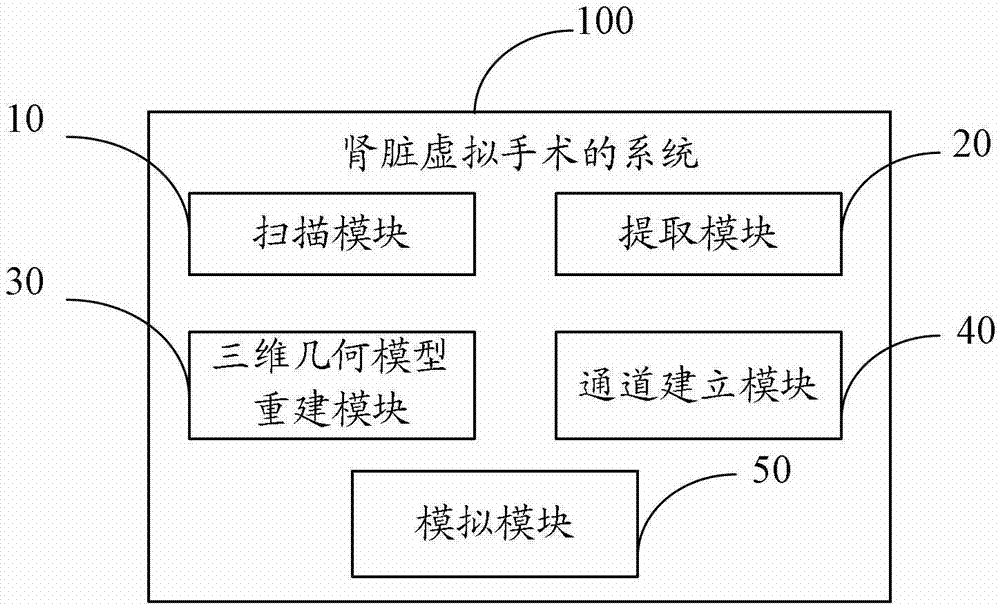 Kidney virtual surgical method and system