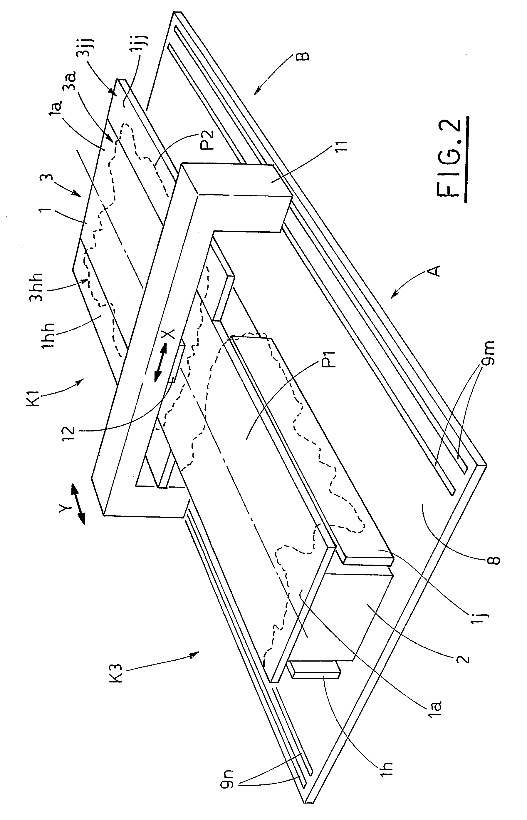 Work Table For an Automatic Machine For Cutting Leathers and the Like