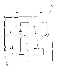 Air source heat pump for radiating heat by spraying and defrosting by using hot water