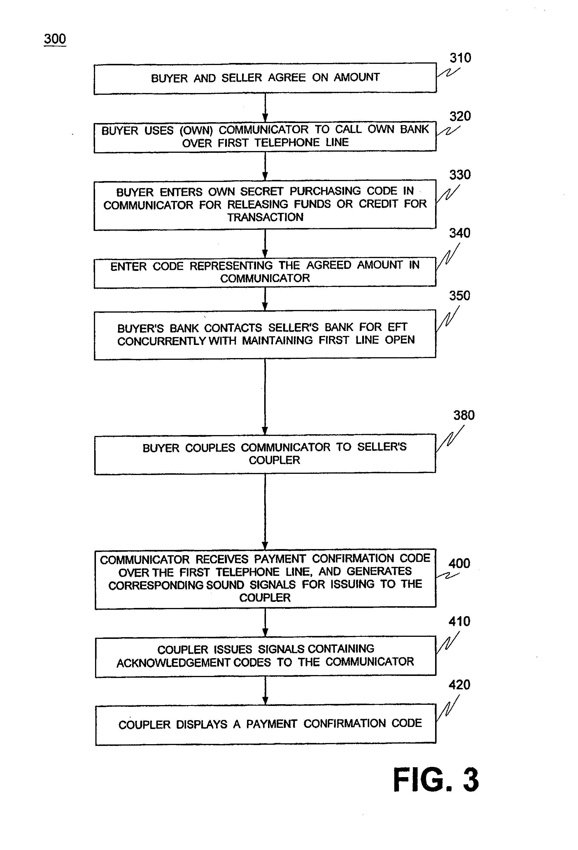 Methods, devices and bank computers for consumers using communicators to wire funds to sellers and vending machines