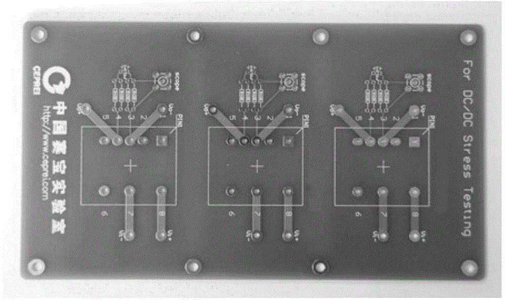 Testing device and method for DC/DC converter