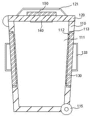 Environmental sanitation trash can capable of removing odor