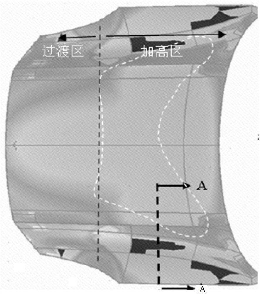 Rebound control method of engine hood outer plate, flanging die and vehicle