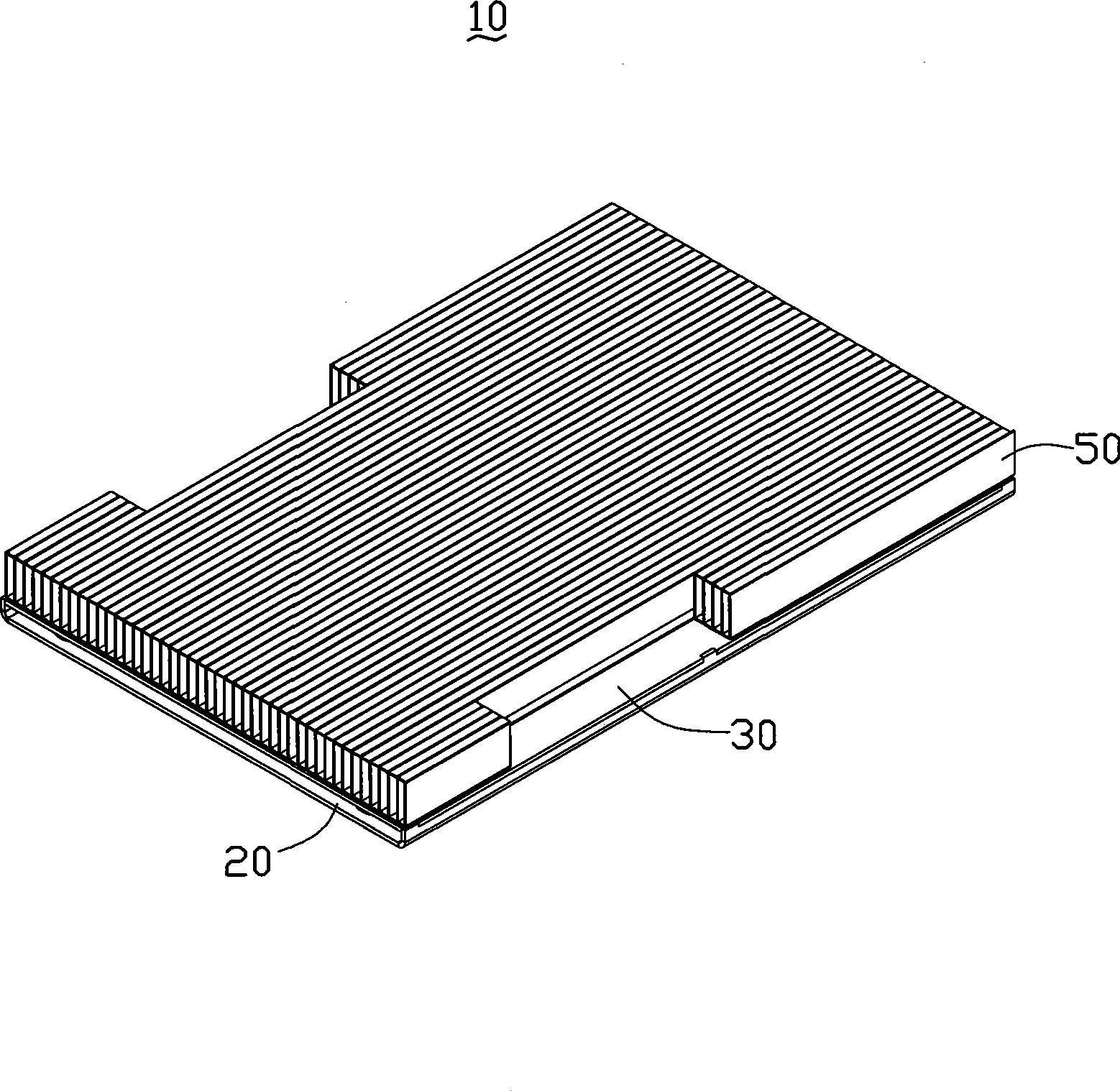 Radiating device