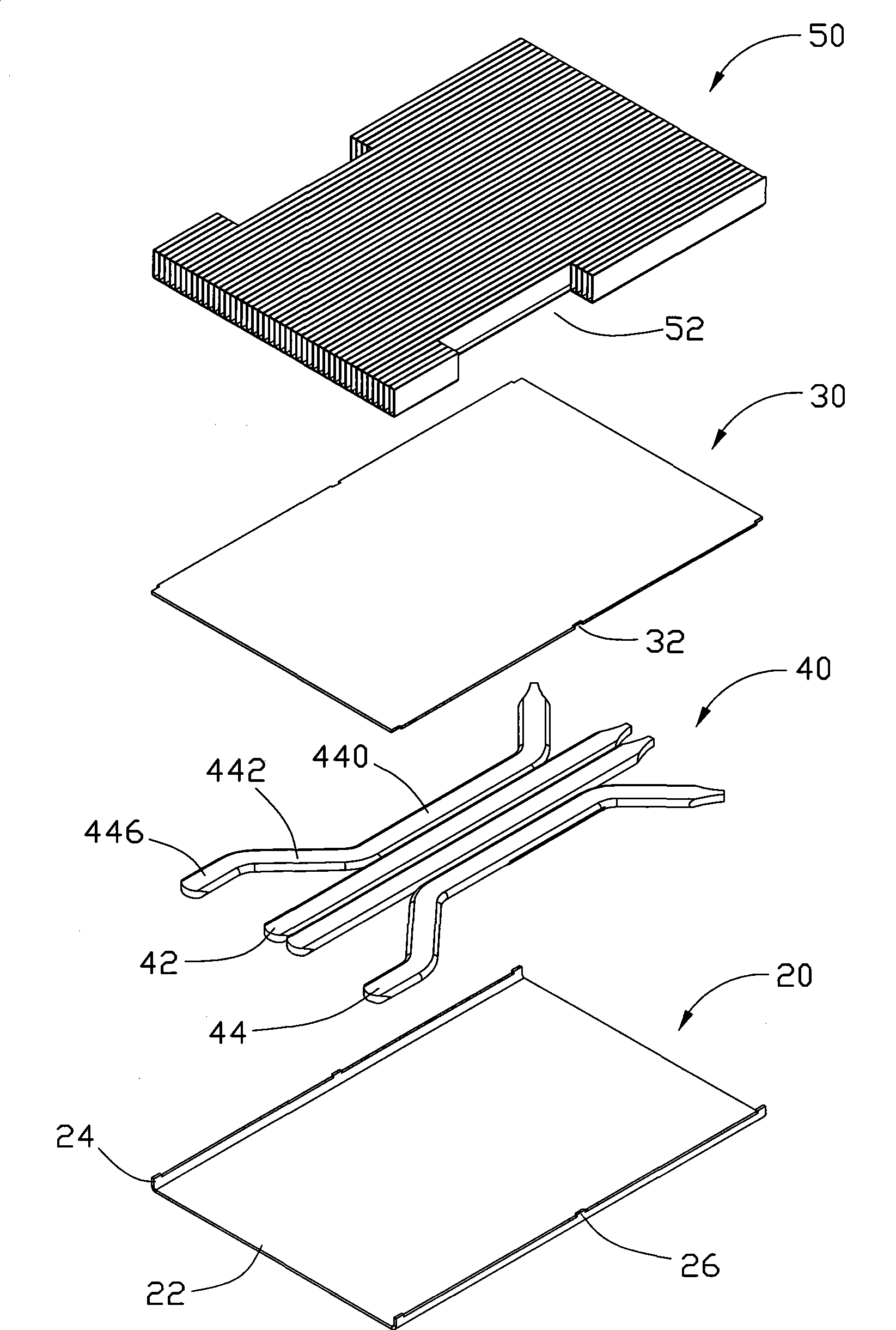 Radiating device