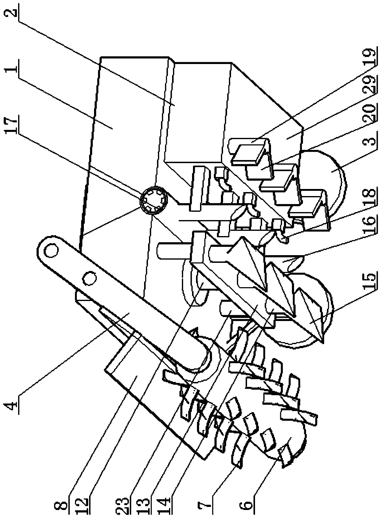 Sowing device for ecological garden greening