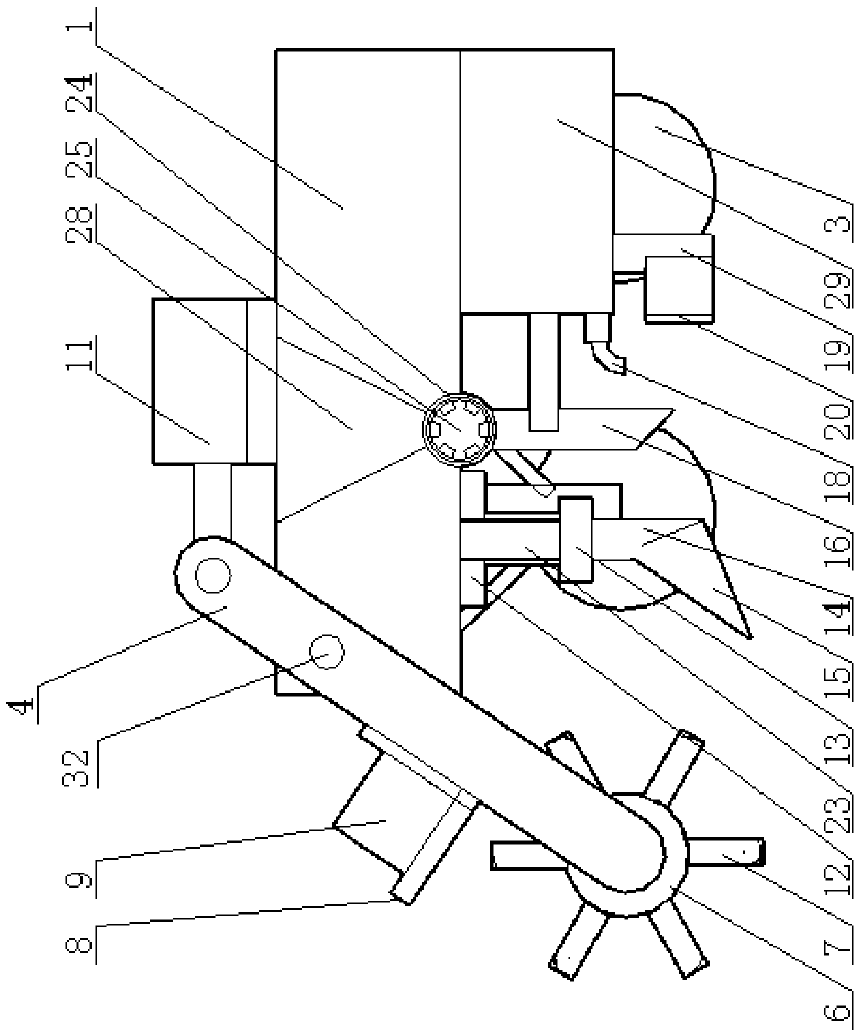 Sowing device for ecological garden greening